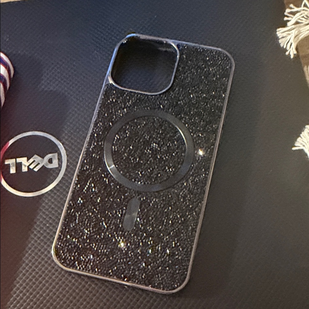 Glitter Black iPhone 14 Pro Max  Case